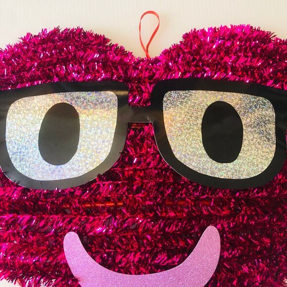 Valentine's Day Tinsel Heart Shaped Faces Shimmery Shiny Fun Decor - Picture 8 of 11